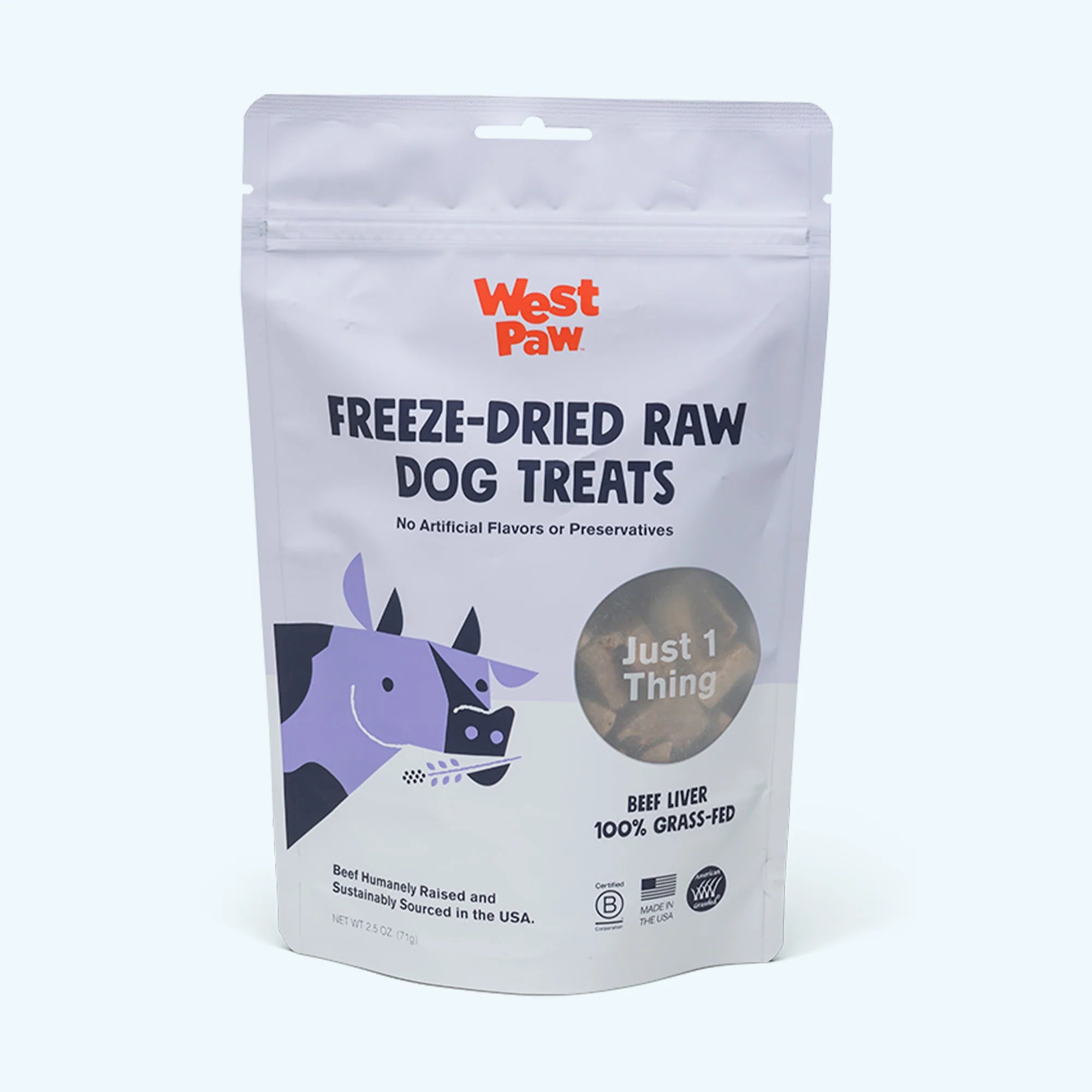 West Paw Freeze-Dried Raw Dog Treats – Beef Liver