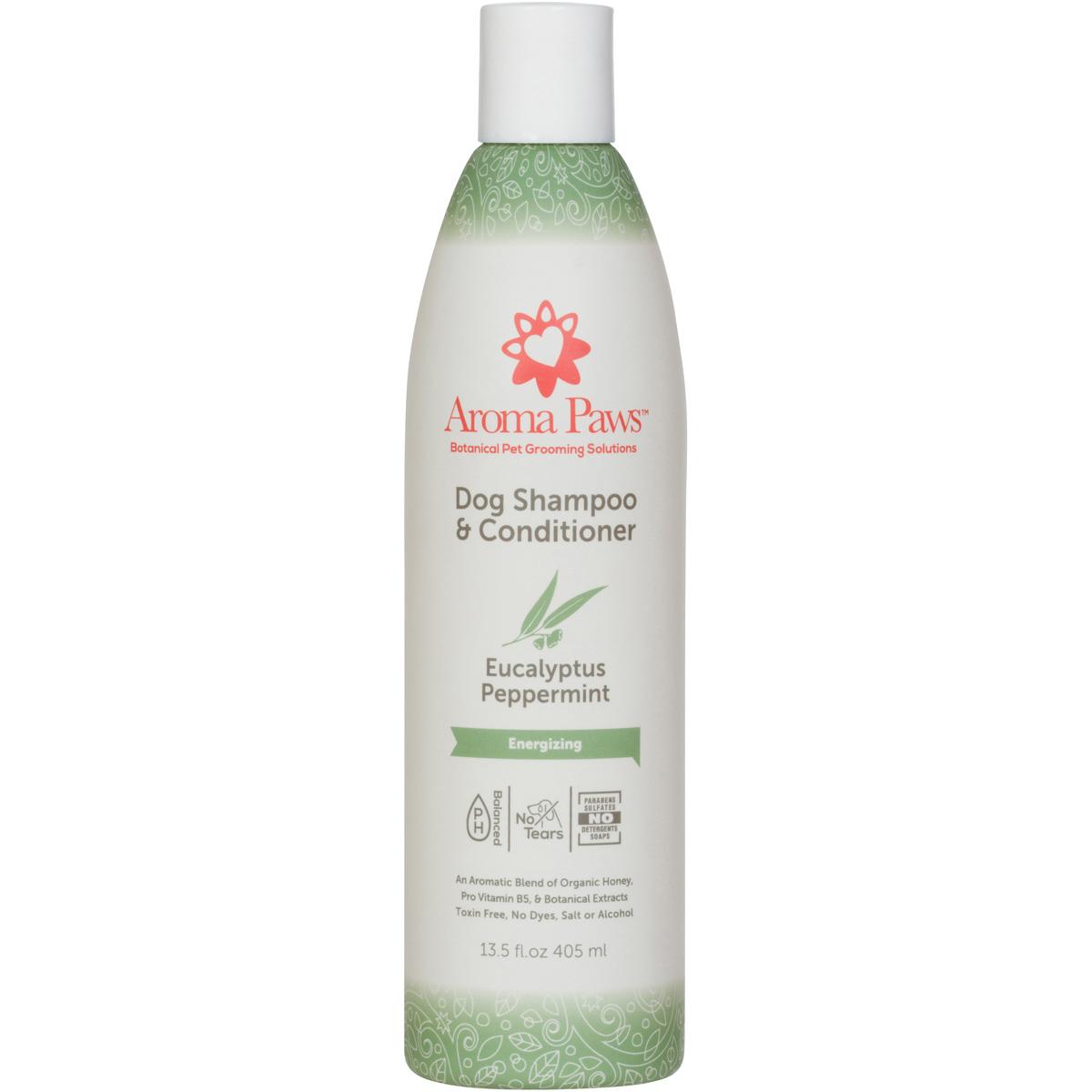 Aroma Paws Eucalyptus Peppermint Dog Shampoo & Conditioner, 13.5-oz