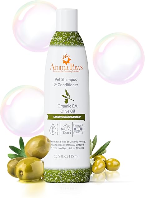 Aroma Paws Shampoo Organic Olive Oil, 13.5-oz
