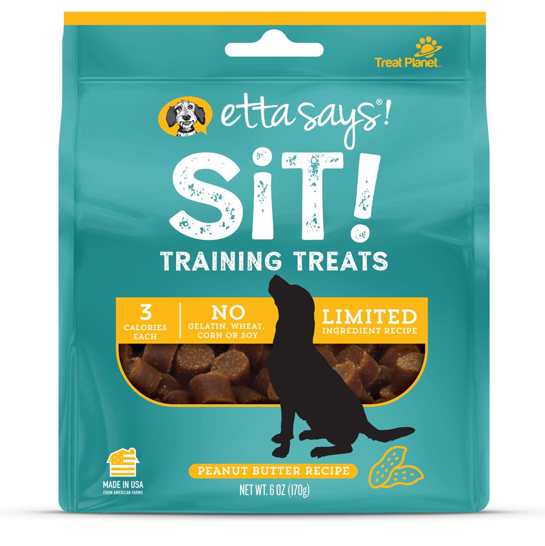 Etta Says! SiT! Peanut Butter Dog Training Treats, 6-oz