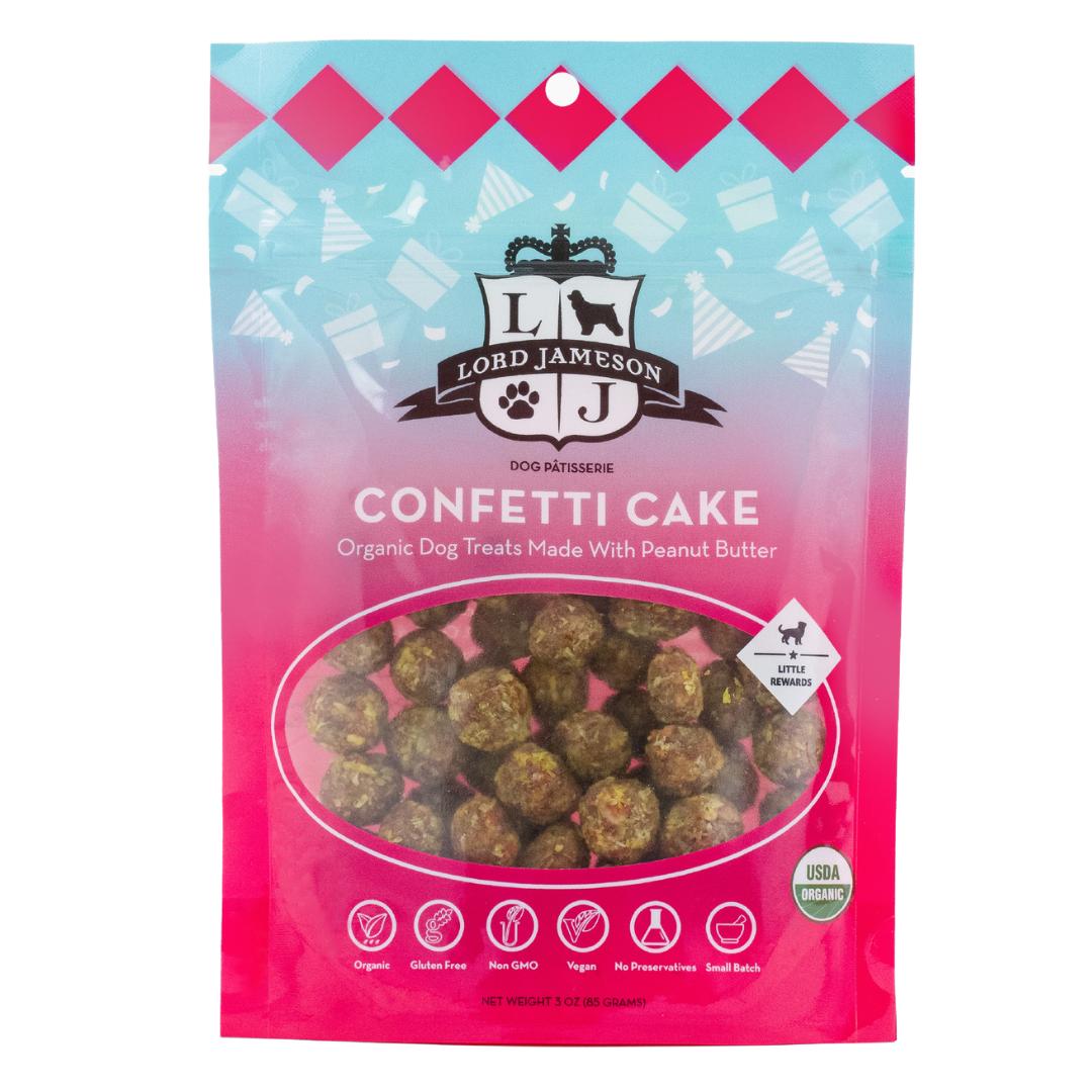 Lord Jameson Confetti Cake Organic Dog Treats, 3-oz