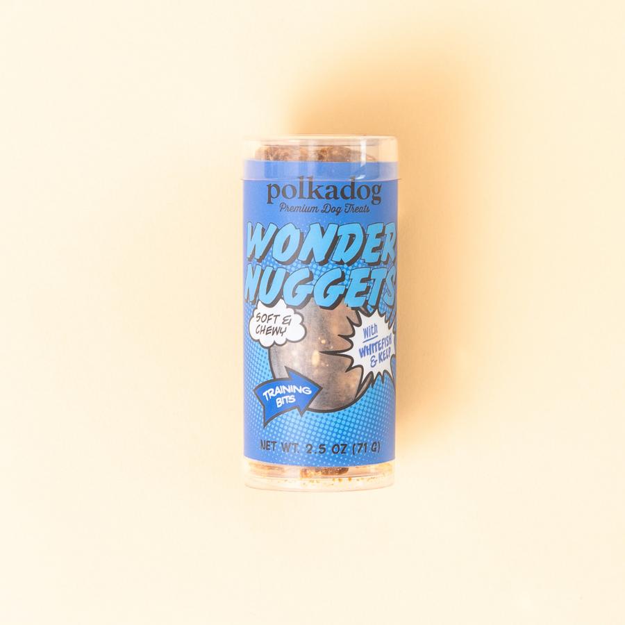 Polkadog Wonder Nuggets Whitefish & Kelp Mini Tube Dog Treats, 2.5-oz