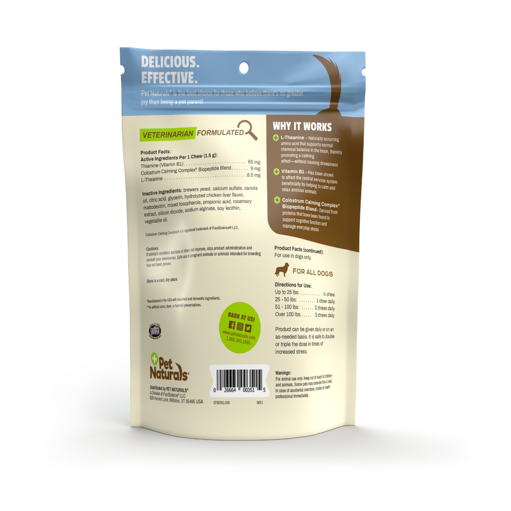 Pet Naturals Calming Chews for Dogs - 30ct