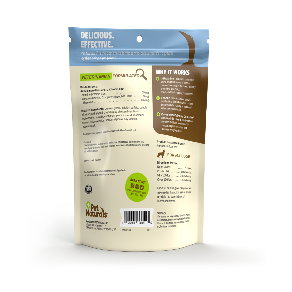 Pet Naturals Calming Chews for Dogs - 30ct