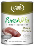Pure Vita Grain Free Duck Entree Dog, 12.3-oz
