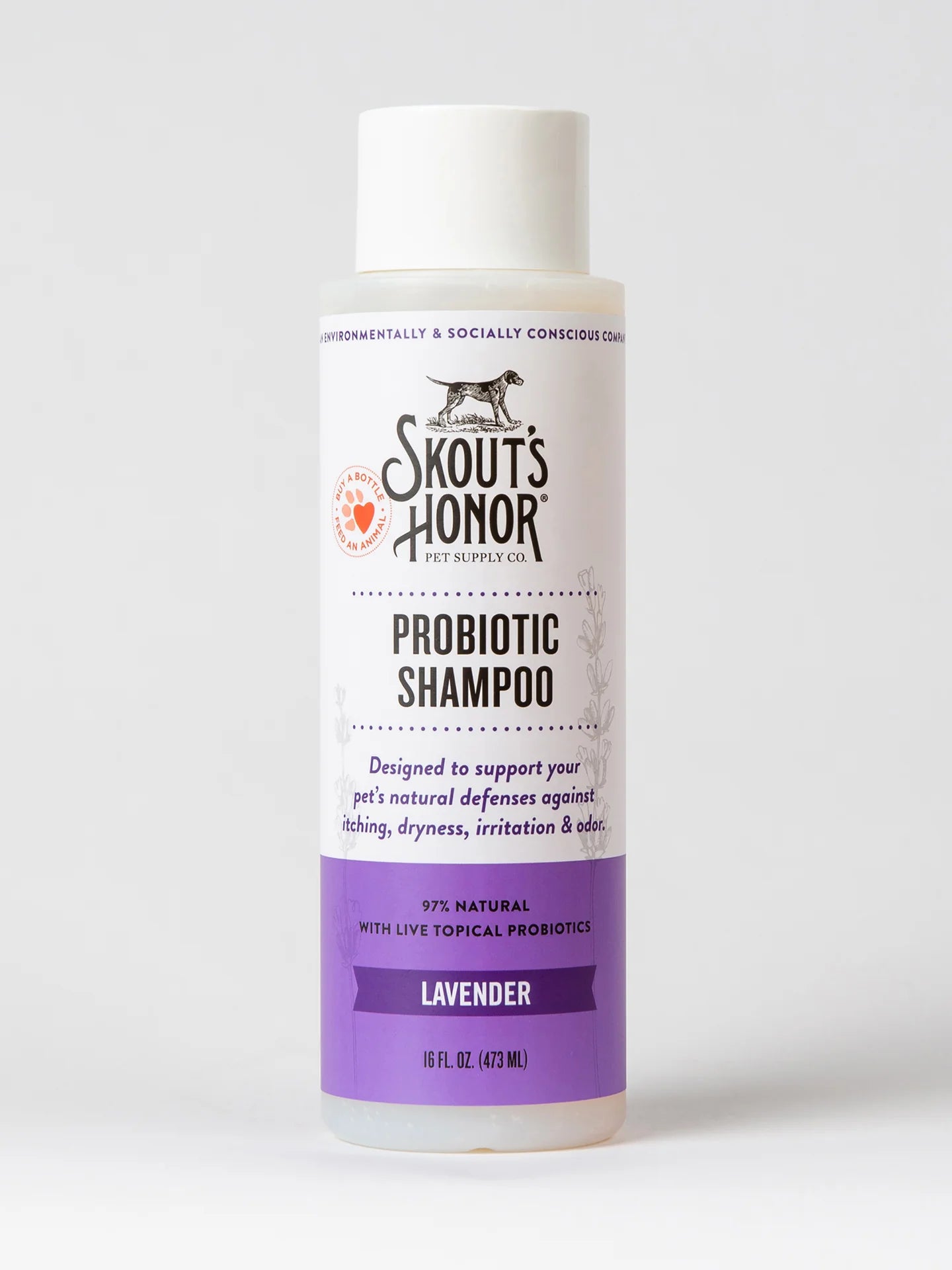 Skout's Honor Probiotic Lavender Pet Shampoo & Conditioner, 16-oz