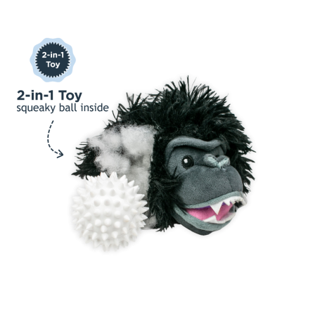 Tall Tails 2-in-1 Fetch Ball Dog Toy – Highland Cow