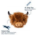 Tall Tails 2-in-1 Fetch Ball Dog Toy – Highland Cow