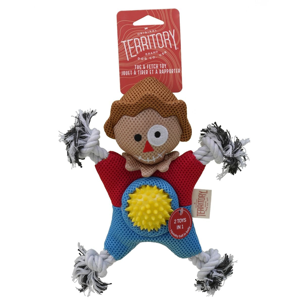 Original Territory Scarecrow 2-in-1 Fetch Tug Dog Toy