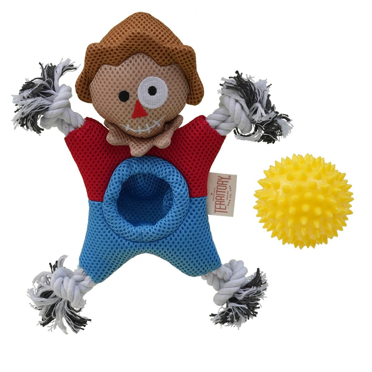 Original Territory Scarecrow 2-in-1 Fetch Tug Dog Toy