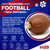 Football eDispenser – Durable Rubber Chew Toy & Treat Dispenser