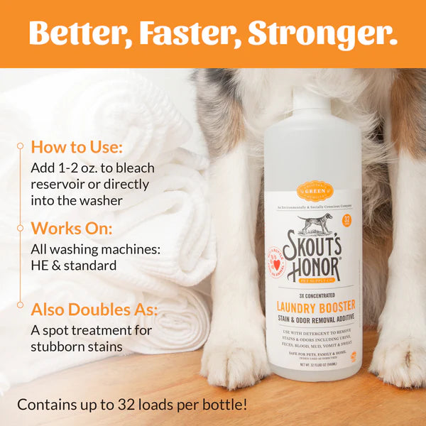 Skout's Honor Laundry Booster - Stain & Odor Removal Additive