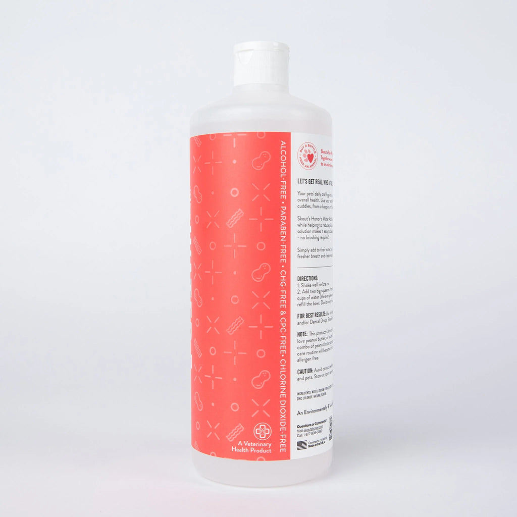 Skout's Honor Water Additive Peanut Butter & Bacon Oral Care for Pets