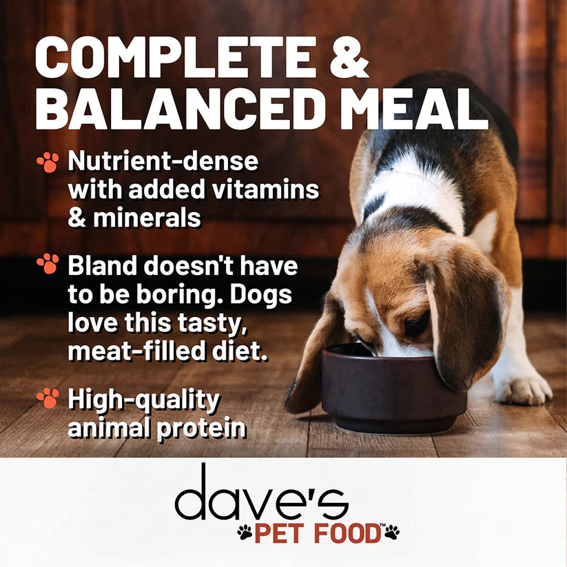 Dave's Pet Food Restricted Bland Diet Chicken & Rice Delicate Dinner Wet Dog Food Can, 13.2-oz