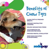 SodaPup Gingerbread Man Nylon Dog Toy, Brown