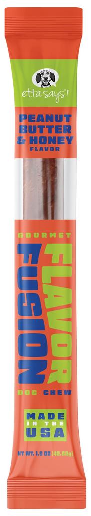 Etta Says! Flavor Fusion Dog Chew – Peanut Butter & Honey