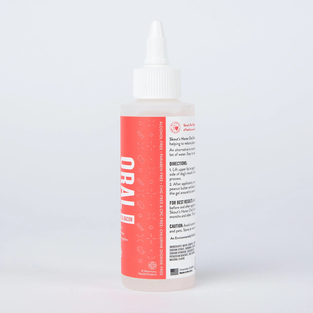 Skout's Honor Oral Gel Peanut Butter & Bacon Oral Care for Pets