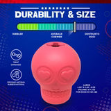 SodaPup MuttsKickButt Sugar Skull Treat Dispenser Dog Toy