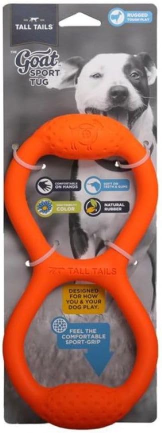 Tall Tails GOAT Natural Rubber Tug Dog Toy