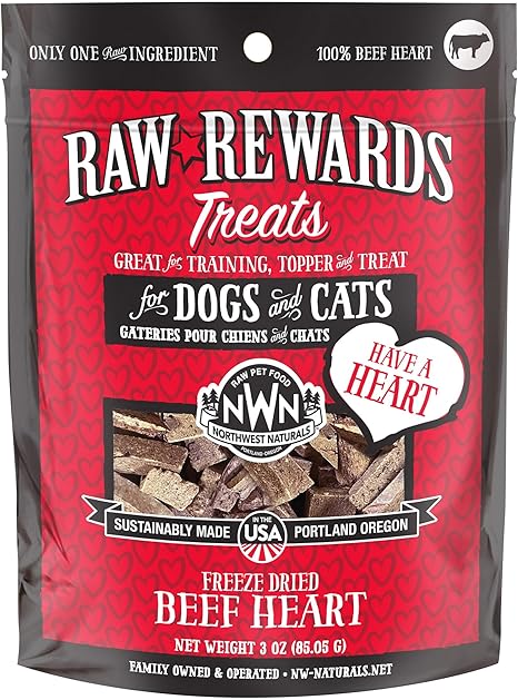 Northwest Naturals Raw Rewards Freeze-Dried Beef Heart Treats