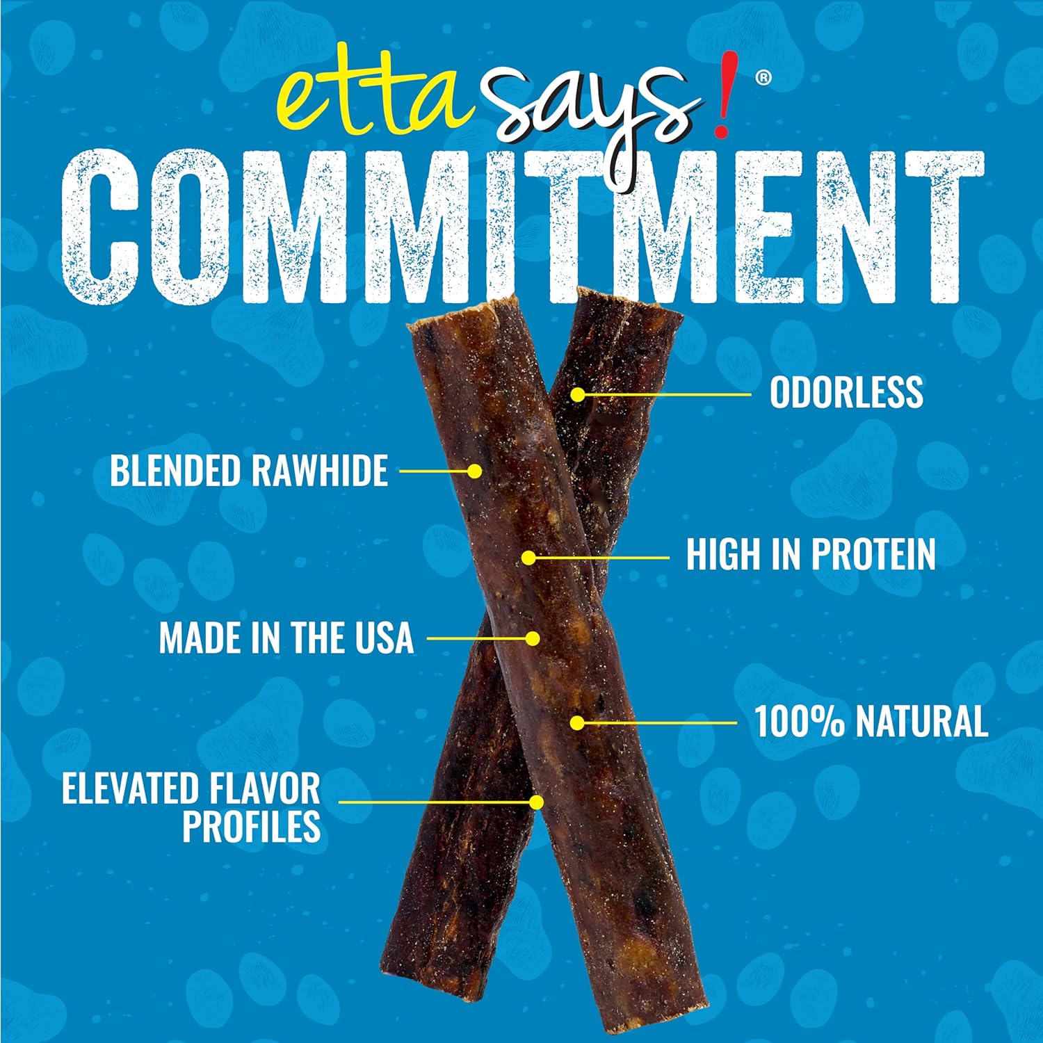 Etta Says! 4.5" Crunchy Rabbit Chew Sticks