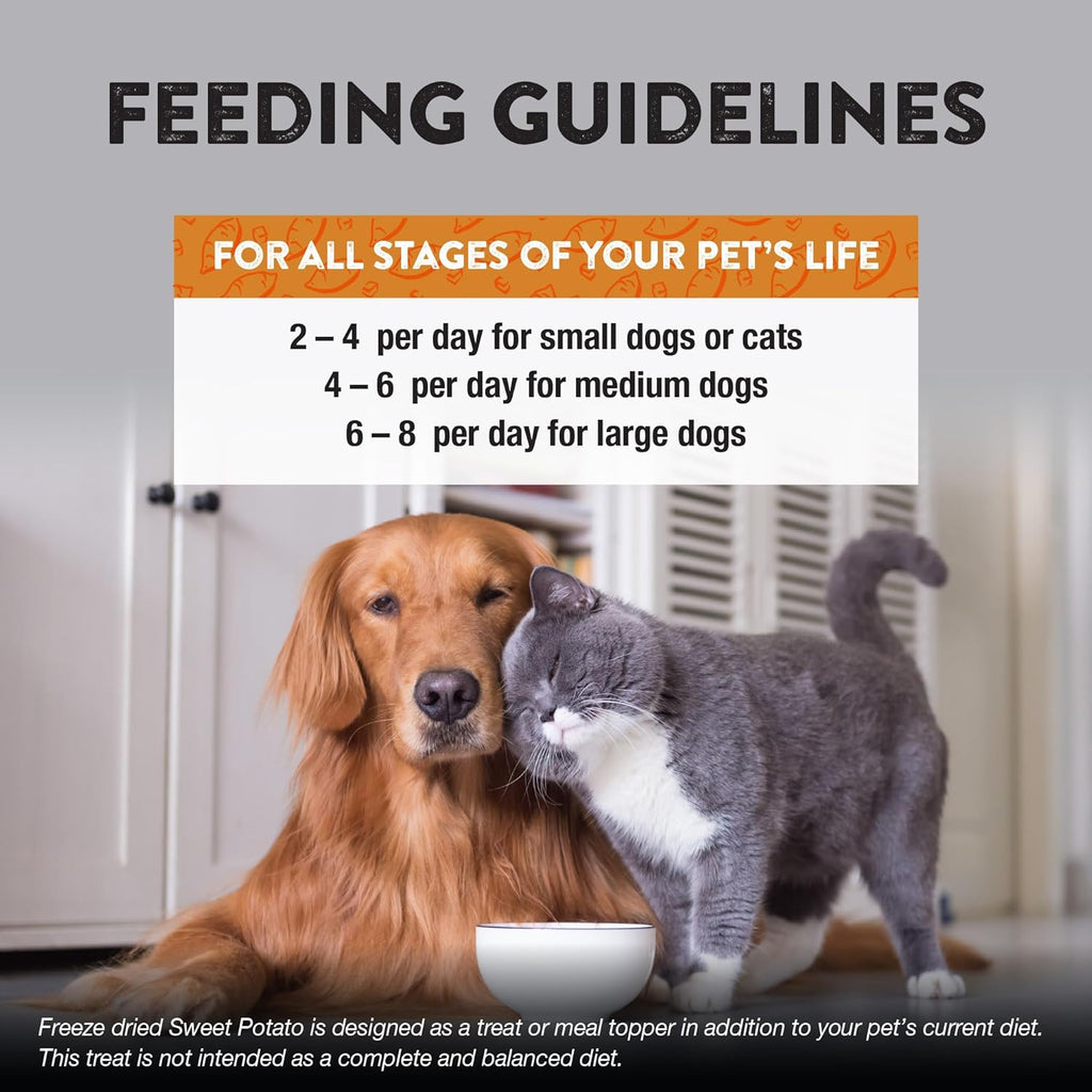 Northwest Naturals Raw Rewards Freeze-Dried Sweet Potato Treats for Dogs and Cats