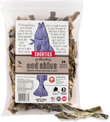 Polkadog Cod Skins Shorties Dog & Cat Treats