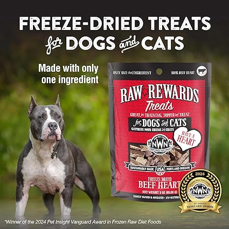 Northwest Naturals Raw Rewards Freeze-Dried Beef Heart Treats