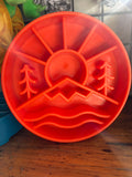 SodaPup ebowl Great Outdoors Enrichment Bowl Dog Slow Feeder, Orange