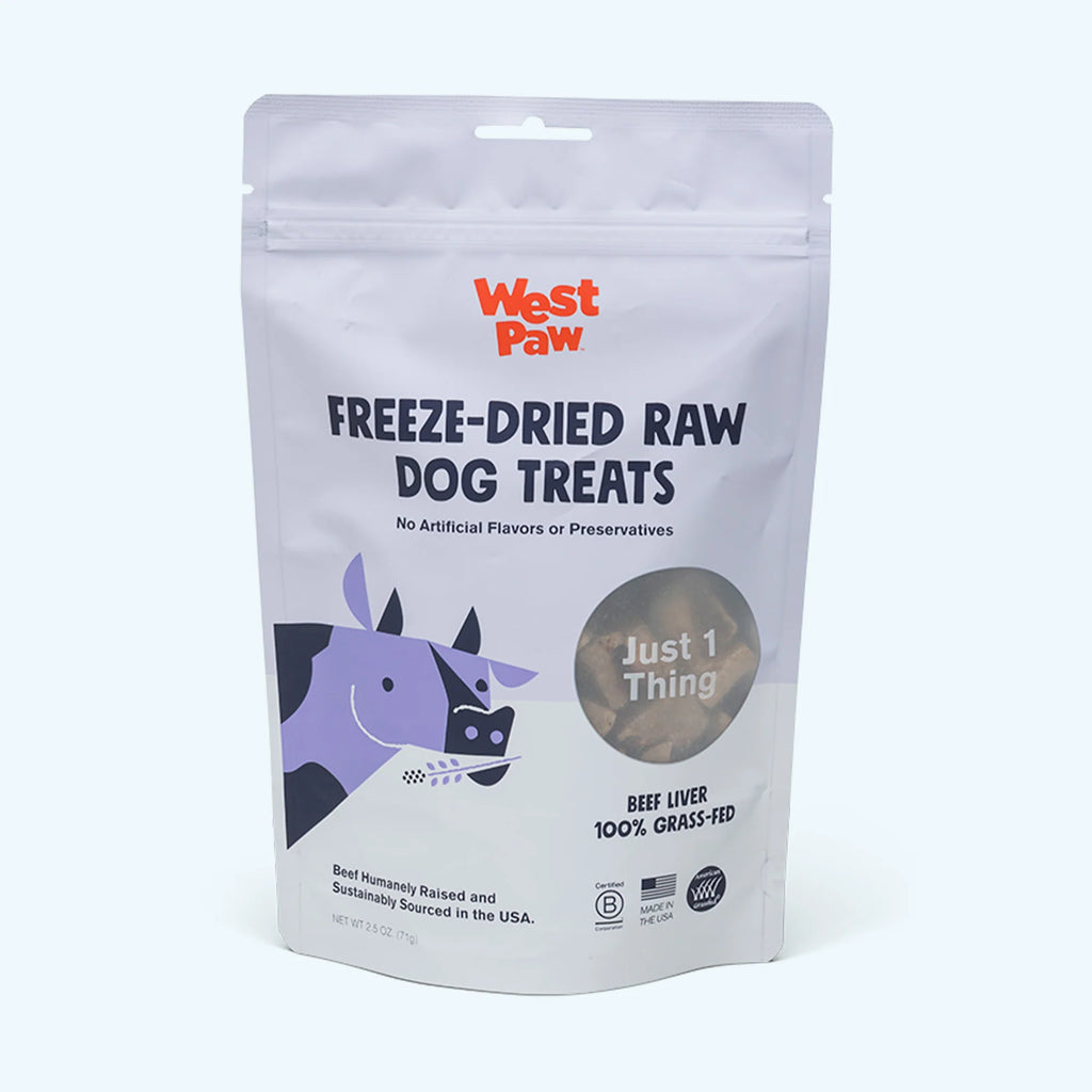 West Paw Freeze-Dried Raw Dog Treats – Beef Liver