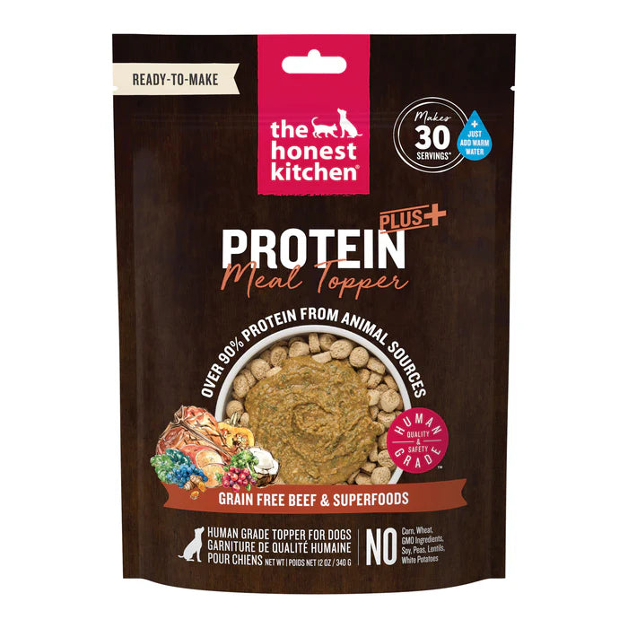 The Honest Kitchen Protein Plus Grain Free Beef Superfoods Topper 12oz