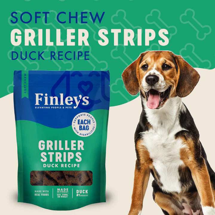 Finley's Dog Griller Strips Duck 6oz
