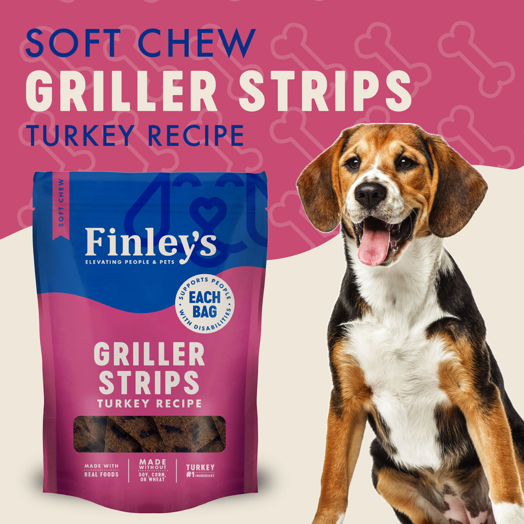 Finley's Dog Griller Strips Turkey  6oz