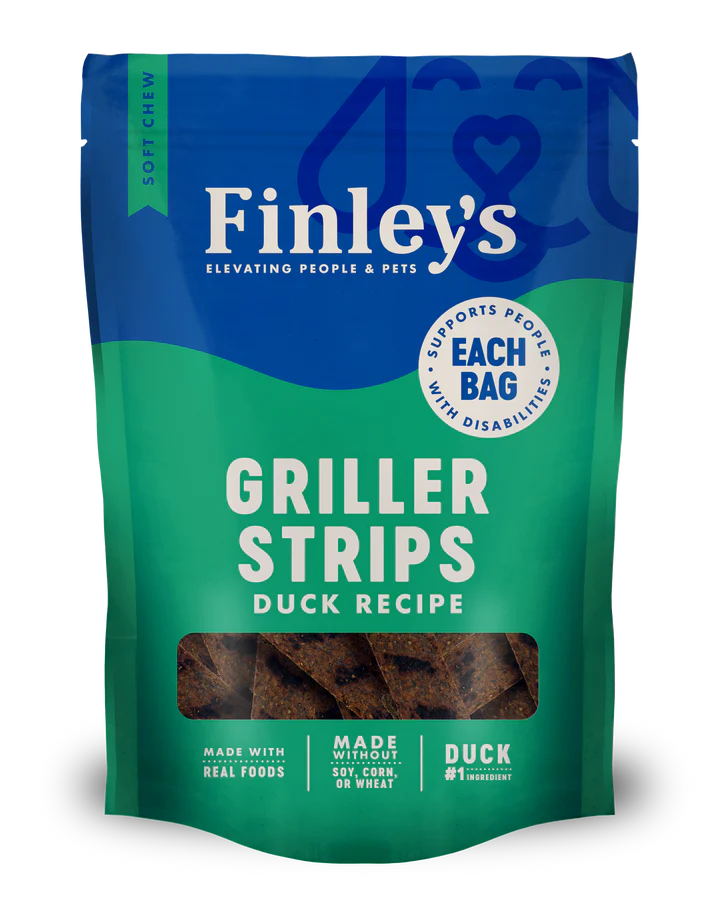 Finley's Dog Griller Strips Duck 6oz