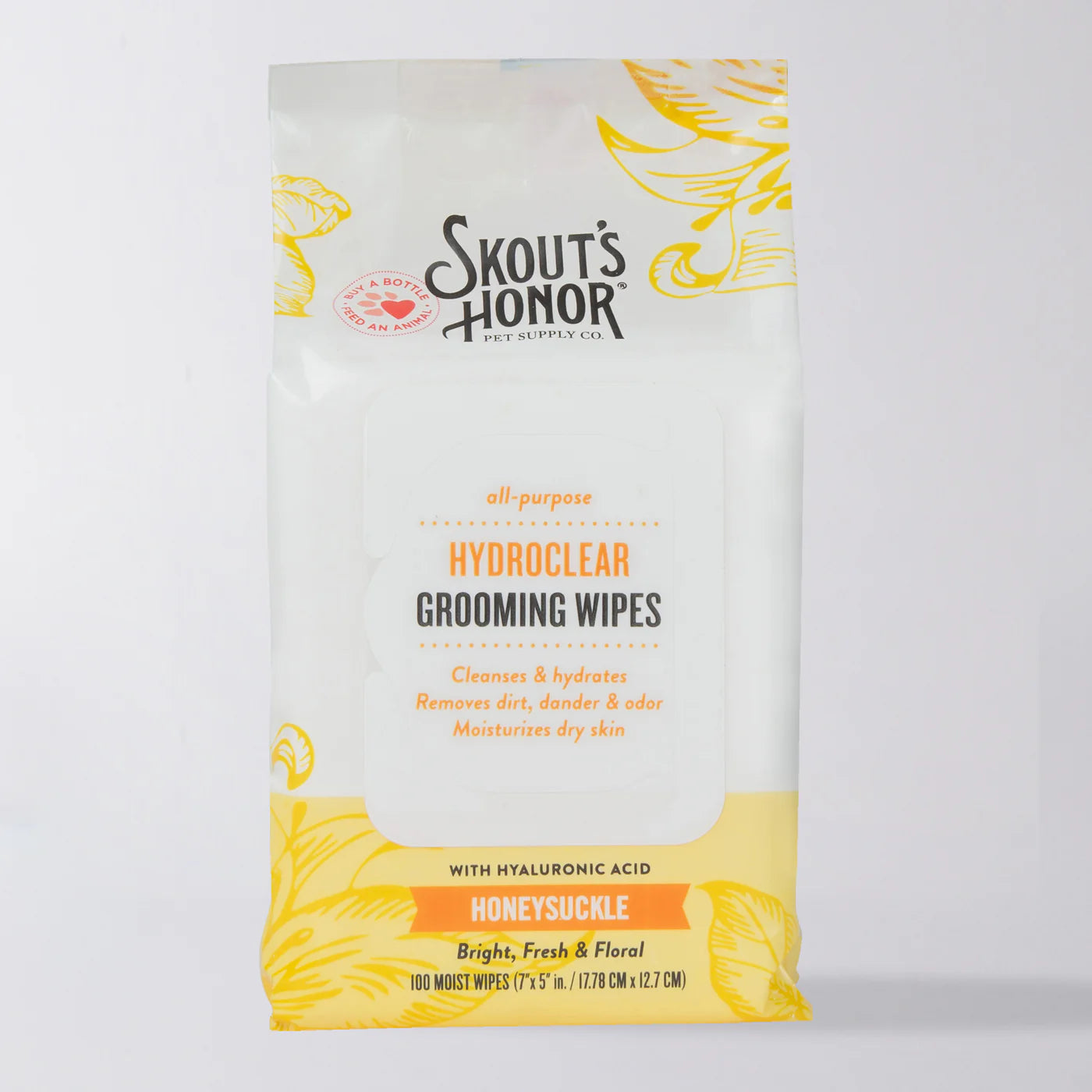 Skout's Honor HydroClear™ Grooming Wipes Honeysuckle