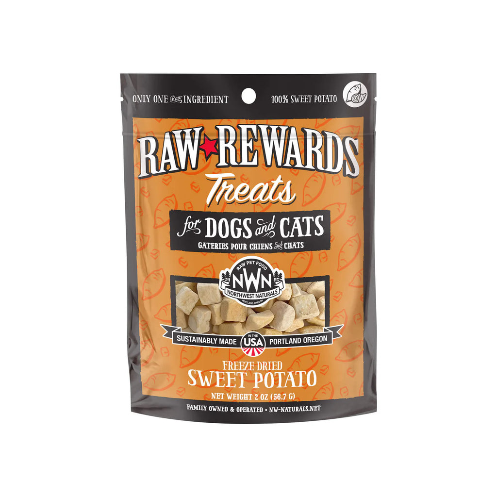 Northwest Naturals Raw Rewards Freeze-Dried Sweet Potato Treats for Dogs and Cats