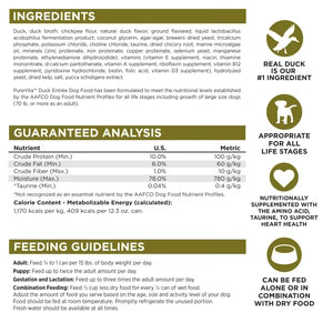 Pure Vita Grain Free Duck Entree Dog, 12.3-oz