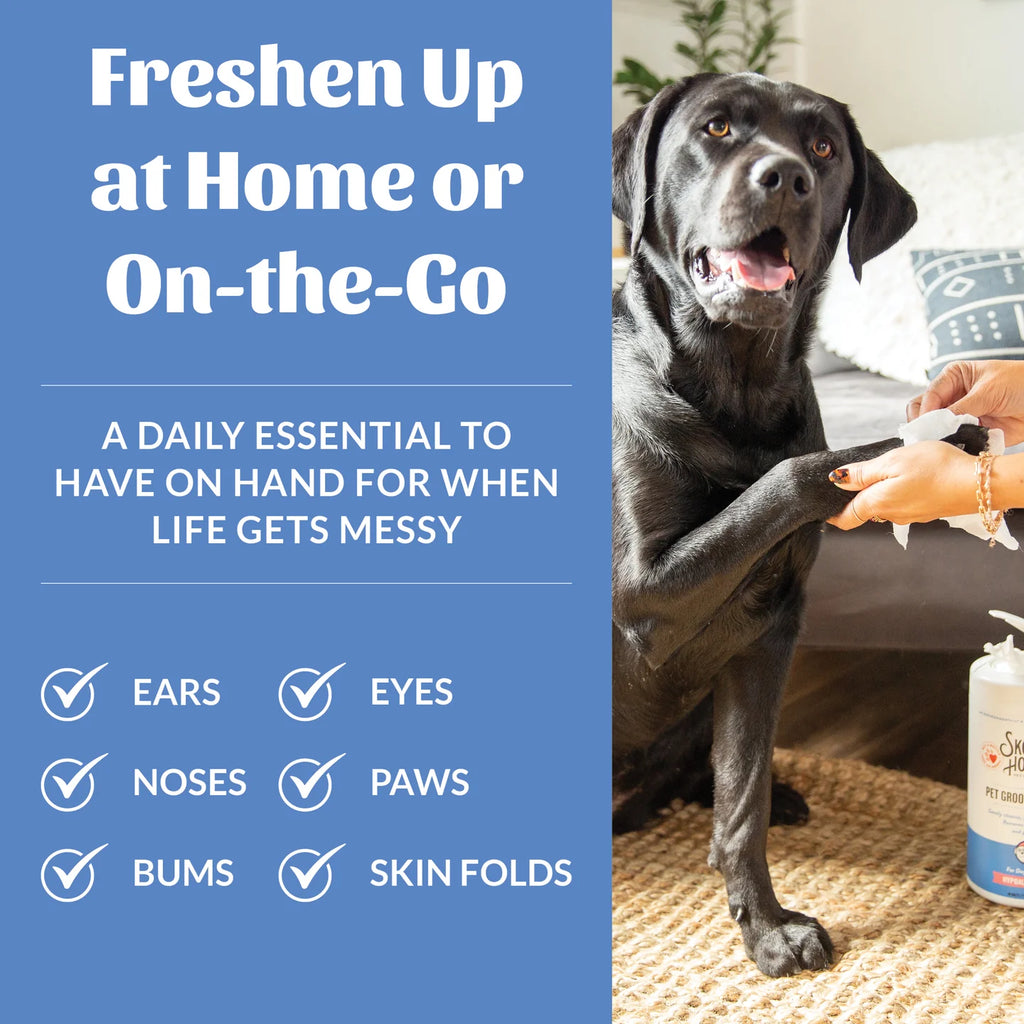 Skout's Honor Pet Grooming Wipes for Dogs & Cats