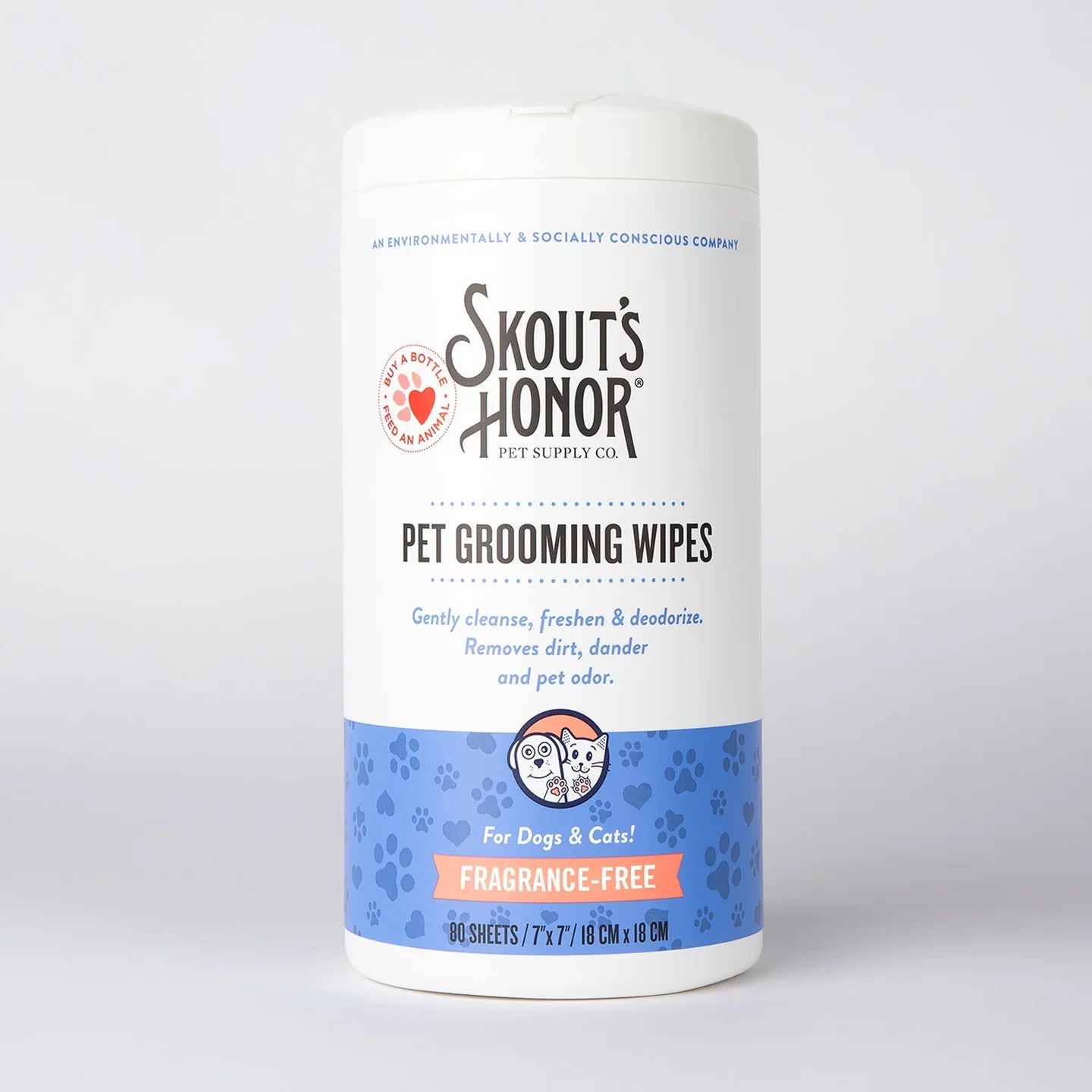 Skout's Honor Pet Grooming Wipes for Dogs & Cats