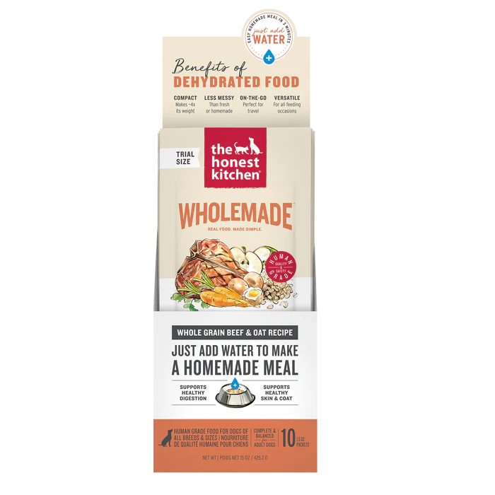 The Honest Kitchen Wholemade Whole Grain Beef & Oat Recipe Dehydrated Dog Food