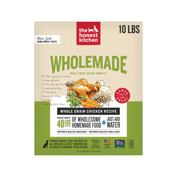 The Honest Kitchen Wholemade Whole Grain Chicken Recipe Dehydrated Dog Food
