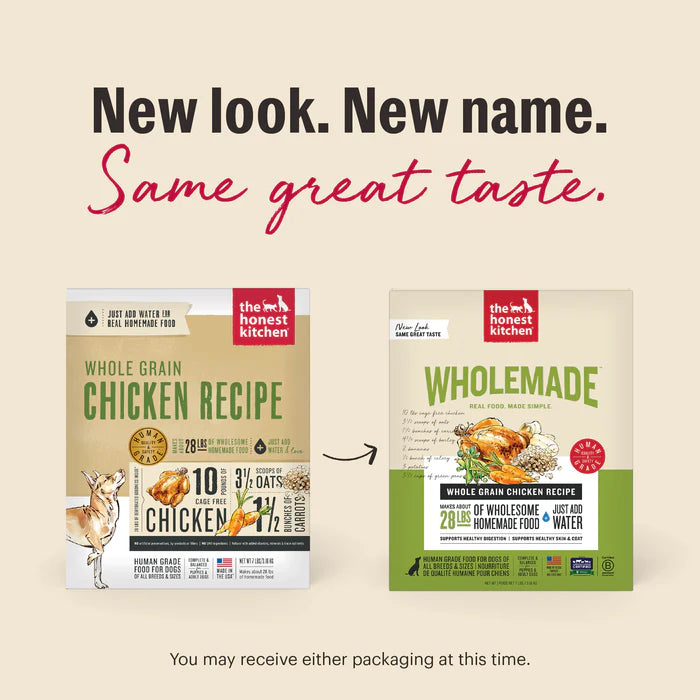The Honest Kitchen Wholemade Whole Grain Chicken Recipe Dehydrated Dog Food