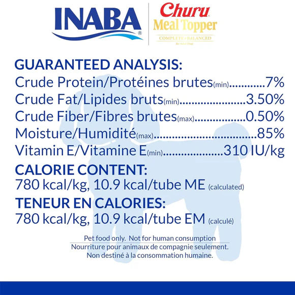 Inaba Dog Churu Meal Topper – Chicken Recipe