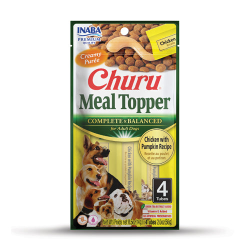 Inaba Dog Churu Meal Topper – Chicken with Pumpkin