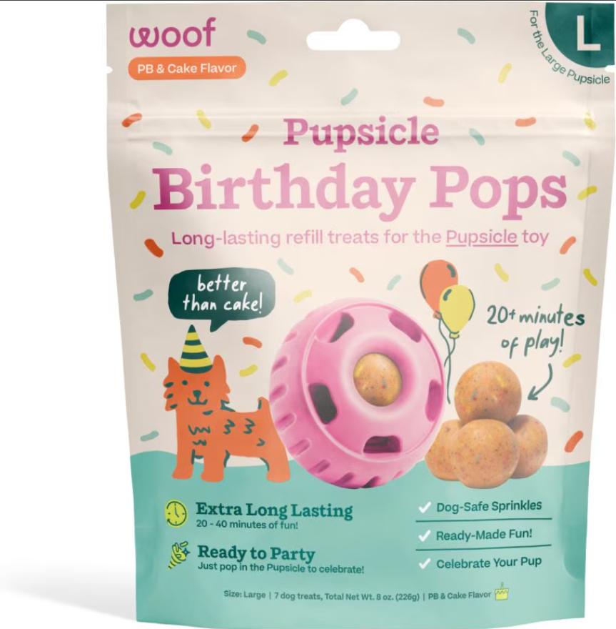 Woof Pupsicle Birthday Pops Dog Treats
