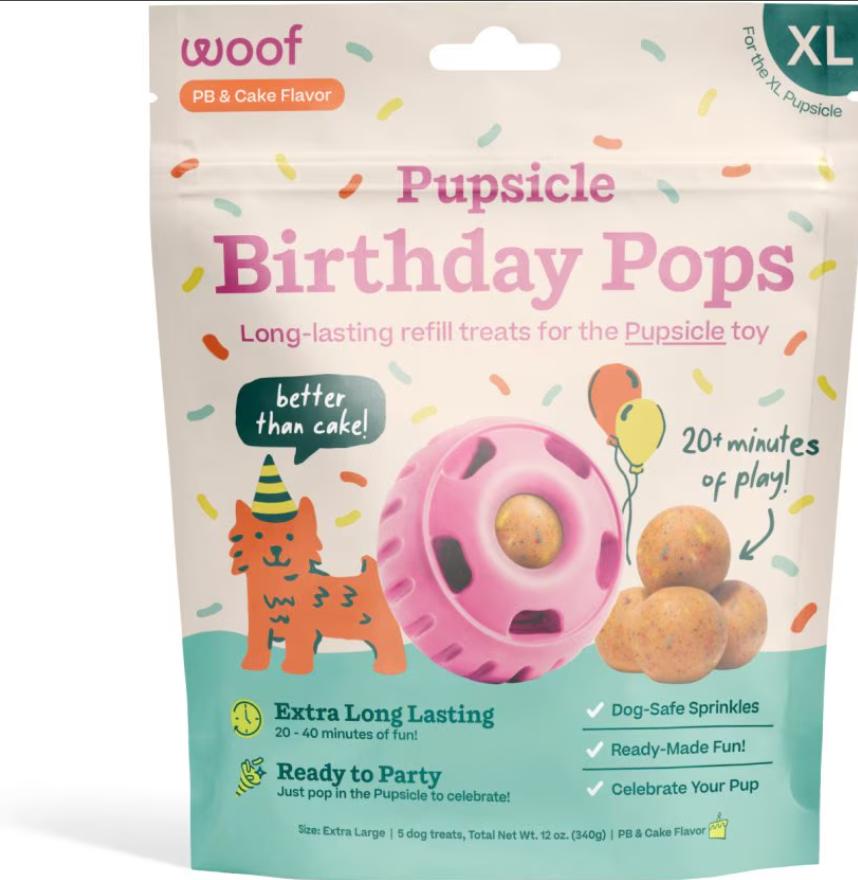 Woof Pupsicle Birthday Pops Dog Treats
