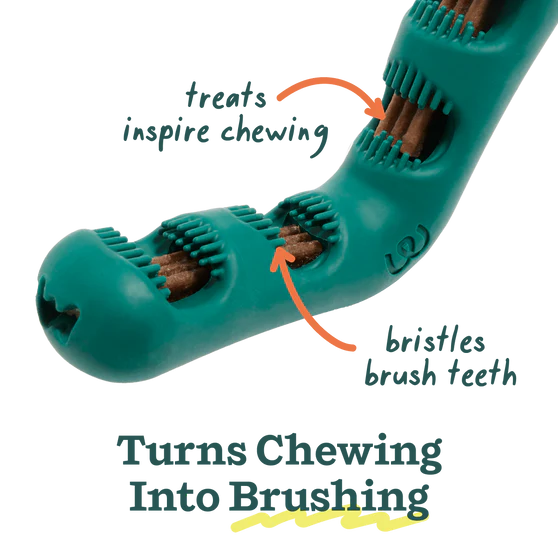 Woof Bite n’ Brush Dog Toothbrush & Dental Treat Holder