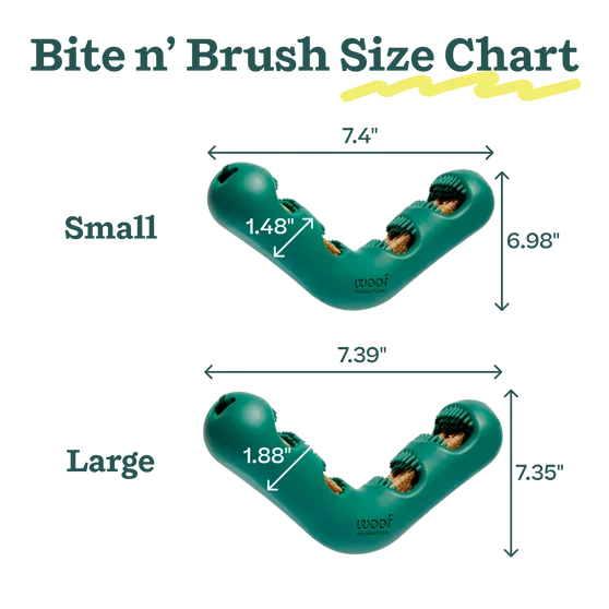 Woof Bite n’ Brush Dog Toothbrush & Dental Treat Holder