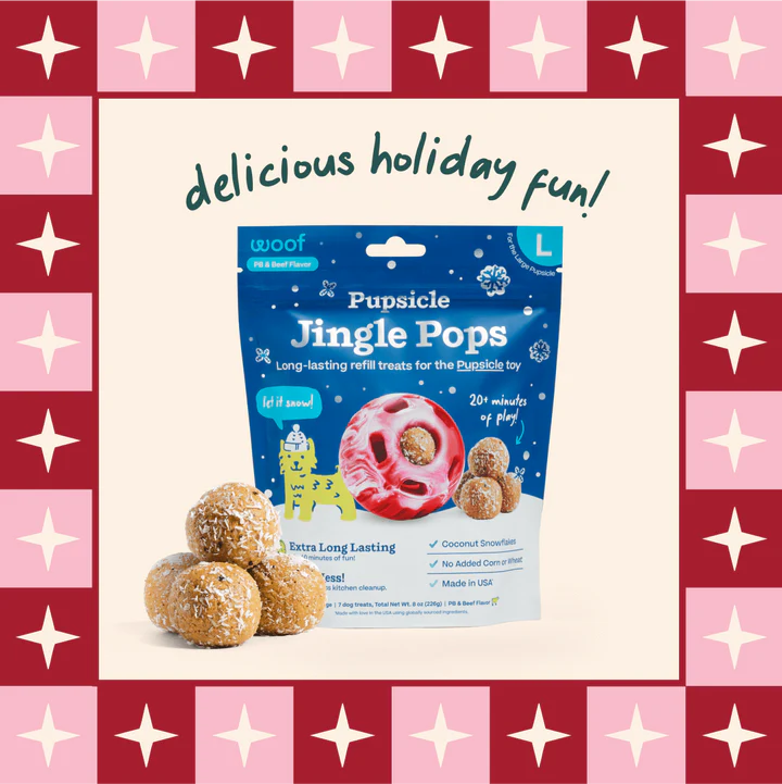 Woof Pupsicle Jingle Pops Dog Treats