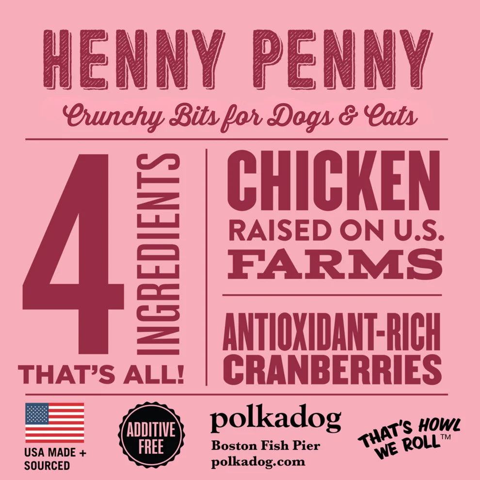 Polkadog Henny Penny Crunchy Bits Dog & Cat Treats